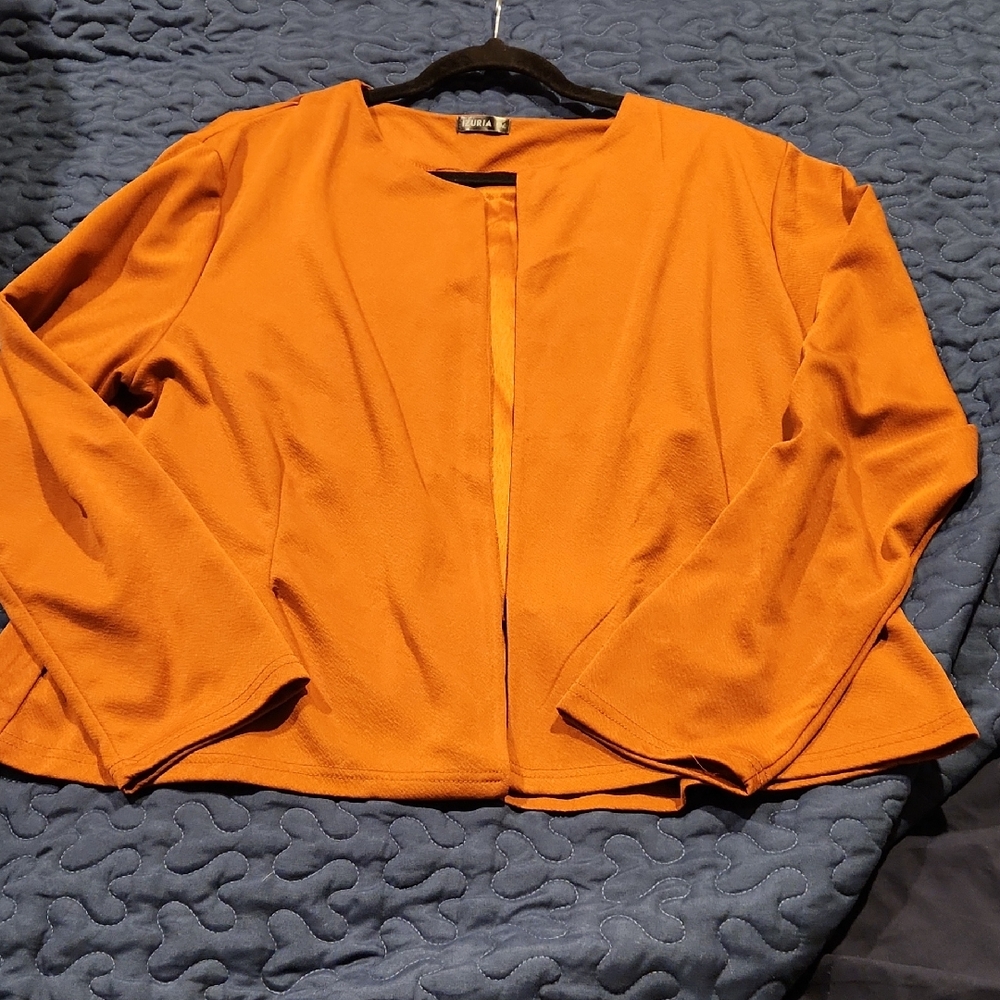 Burnt Orange Women's Jacket Size 2x, Izuria Brand NWOT
